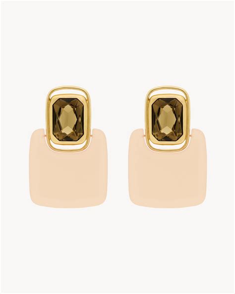 ysl replice necklace|ysl cabochon square earrings.